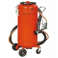 VARAN MOTORS Soldes Magasin 24 Varan Motors - NESB-07 Combiné Sableuse Mobile 106 Litres 0-10 Bars Avec Aspirateur De Récupération - Rouge