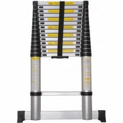 Varan Motors - DLT214B-2019 Echelle Télescopique En Alu De 4.40m, 15 échelons - Gris