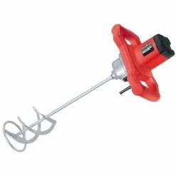 Varan Motors - ST6-1600 Mélangeur Malaxeur 1600W Pour L'enduit, Le Ciment, Le Mortier, La Colle De Carreaux, Le Crépis... - Rouge