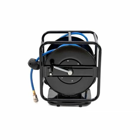 Varan Motors - Var-AHR-01 Dévidoir - Enrouleur De Tuyau Pneumatique Portable En Acier 30m 12bar Rotation à 360° - Bleu 5 Varan Motors - Var-AHR-01 Dévidoir - Enrouleur De Tuyau Pneumatique Portable En Acier 30m 12bar Rotation à 360° - Bleu – Image 3