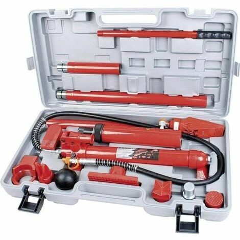 Varan Motors - NEPPJ-04 Kit De Redressement Et Débosselage Carrosserie Presse Hydraulique 10T - Rouge 4 Varan Motors - NEPPJ-04 Kit De Redressement Et Débosselage Carrosserie Presse Hydraulique 10T - Rouge – Image 2