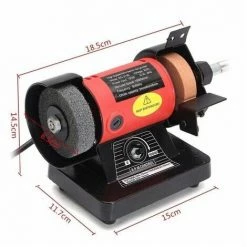 Varan Motors - NEMBG-01 Mini Meuleuse Polisseuse D'établi 150W + Flexible Pour Outils Multifonctions - Rouge -VARAN MOTORS Soldes Magasin 13390603 2