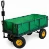Varan Motors - TC1840A Chariot De Jardin, Remorque à Main, Avec Bâche, Cotés Amovibles, Max 350Kg - Vert -VARAN MOTORS Soldes Magasin 138771 1