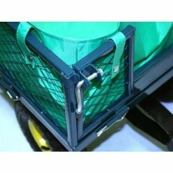 Varan Motors - TC1840A Chariot De Jardin, Remorque à Main, Avec Bâche, Cotés Amovibles, Max 350Kg - Vert -VARAN MOTORS Soldes Magasin 138771 4