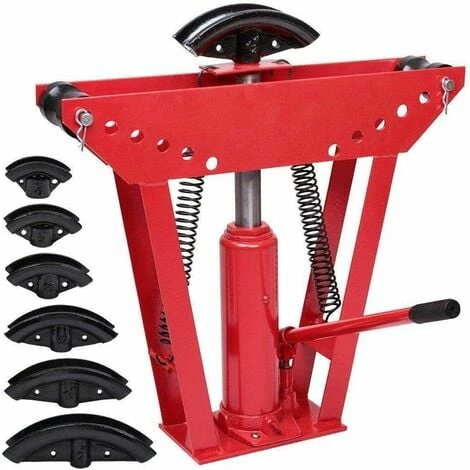 Varan Motors - NETB-02 Cintreuse Hydraulique, Presse à Cintrer, Pression 12 Tonnes Avec 6 Matrices - Rouge 3 Varan Motors - NETB-02 Cintreuse Hydraulique, Presse à Cintrer, Pression 12 Tonnes Avec 6 Matrices - Rouge