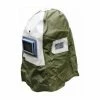 Varan Motors - NESBM-02 Masque Cagoule De Sablage Avec Casque De Chantier Intégré Pour Sableuse - Blanc -VARAN MOTORS Soldes Magasin 1506118 1