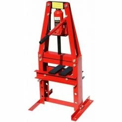 Varan Motors - NESP-06-2 Presse D'atelier Hydraulique, 6 Tonnes Avec Piston - Rouge