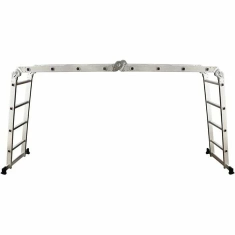 Varan Motors - DLM104 Echelle, Escabeau, Echafaudage Multi-fonctions En Alu De 4.60m, 16 échelons - Gris 6 Varan Motors - DLM104 Echelle, Escabeau, Echafaudage Multi-fonctions En Alu De 4.60m, 16 échelons - Gris – Image 4