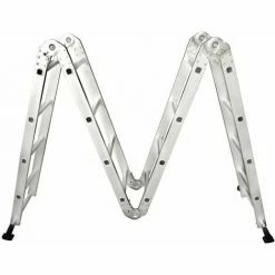 Varan Motors - DLM104 Echelle, Escabeau, Echafaudage Multi-fonctions En Alu De 4.60m, 16 échelons - Gris 11 Varan Motors - DLM104 Echelle, Escabeau, Echafaudage Multi-fonctions En Alu De 4.60m, 16 échelons - Gris -VARAN MOTORS Soldes Magasin 1775576 5