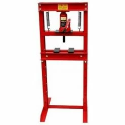 Varan Motors - VT05041C Presse D'atelier Hydraulique, 12 Tonnes Avec Piston - Rouge