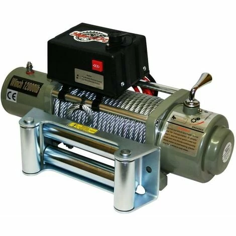 Varan Motors - Var-sc12000LB Treuil électrique 12V 5443KG 4800W, Treuil à Câble Longueur 28m Ø9.4mm - Gris 4 Varan Motors - Var-sc12000LB Treuil électrique 12V 5443KG 4800W, Treuil à Câble Longueur 28m Ø9.4mm - Gris – Image 2