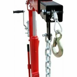 Varan Motors - NEPTC-02-2 Grue De Levage / Chèvre 450Kg Pour Remorque, Pick-up, Hayon Avec Treuil - Rouge -VARAN MOTORS Soldes Magasin 2057785 4