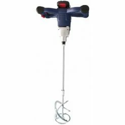 Varan Motors - M20-HQ-01 Mélangeur Sur Batterie 20v 2Ah + Chargeur,Malaxeur Pour Enduit, Ciment, Mortier, Colle, Crépis, Plafonnage... - Bleu