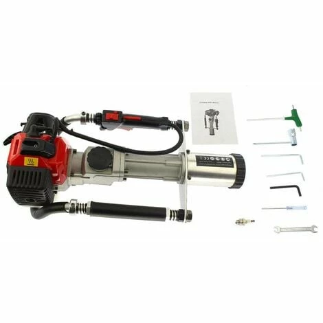 Varan Motors - NEGPD-04 Enfonce-pieux Thermique 32.7cc 1.2cv Pilon à Poteau 20 à 55 Joules - Rouge 5 Varan Motors - NEGPD-04 Enfonce-pieux Thermique 32.7cc 1.2cv Pilon à Poteau 20 à 55 Joules - Rouge – Image 3