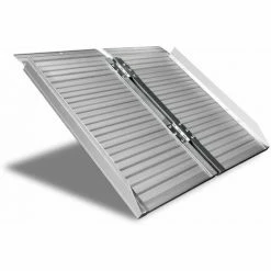 Varan Motors - SR607-2 Rampes De Fauteuil Roulant Rampes Pliables De Chargement 61cm De Long, Max 272KG - Gris