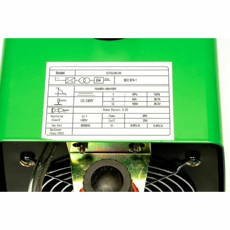 Varan Motors - Var-cut50-2 Découpeur Plasma 50A Portatif CUT-50 Inverter + Manomètre De Pression - Vert 6 Varan Motors - Var-cut50-2 Découpeur Plasma 50A Portatif CUT-50 Inverter + Manomètre De Pression - Vert – Image 4