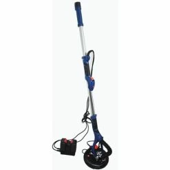 Varan Motors - M40-DWS-01 Ponceuse à Bras Girafe Sans Fils, Sur Batterie 40V 4Ah Avec Rallonge Pour Plâtre Et Plaque De Plâtre - Bleu