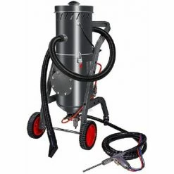 Varan Motors - NEWNB-01 Nettoyeur De Dépôts De Carbone Pour Moteur, Sableuse Aérogommeuse à Coques De Noix 19 Litres Avec Aspirateur De Récupération De L'abrasif - Gris