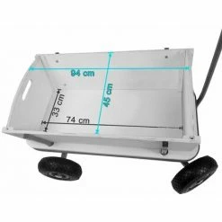 Varan Motors - TC1812M Chariot Wagon Pour Enfant, Chariot De Transport En Bois Avec Bâche, Charge 180Kg Max. - Rouge -VARAN MOTORS Soldes Magasin 325026 3