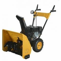 Varan Motors - KCM24LED Fraise à Neige / Déneigeuse Moteur Loncin 196CC Avec Démarreur électrique Et Eclairage LED - Jaune