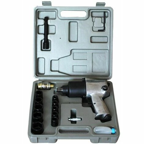 Varan Motors - SPT-10303k Coffret Clé à Chocs Pneumatique 1/2'' 576Nm, 17 Pièces, Visseuse Pneumatique - Gris 6 Varan Motors - SPT-10303k Coffret Clé à Chocs Pneumatique 1/2'' 576Nm, 17 Pièces, Visseuse Pneumatique - Gris – Image 4